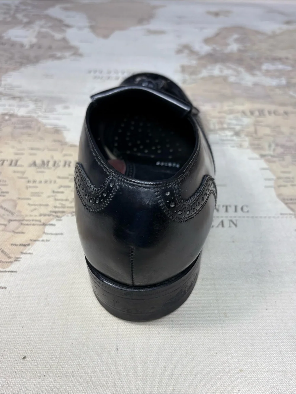 Men's US 10.5 EEE Black Florsheim Kiltie Tassel Slip-On Dress Loafer Shoes